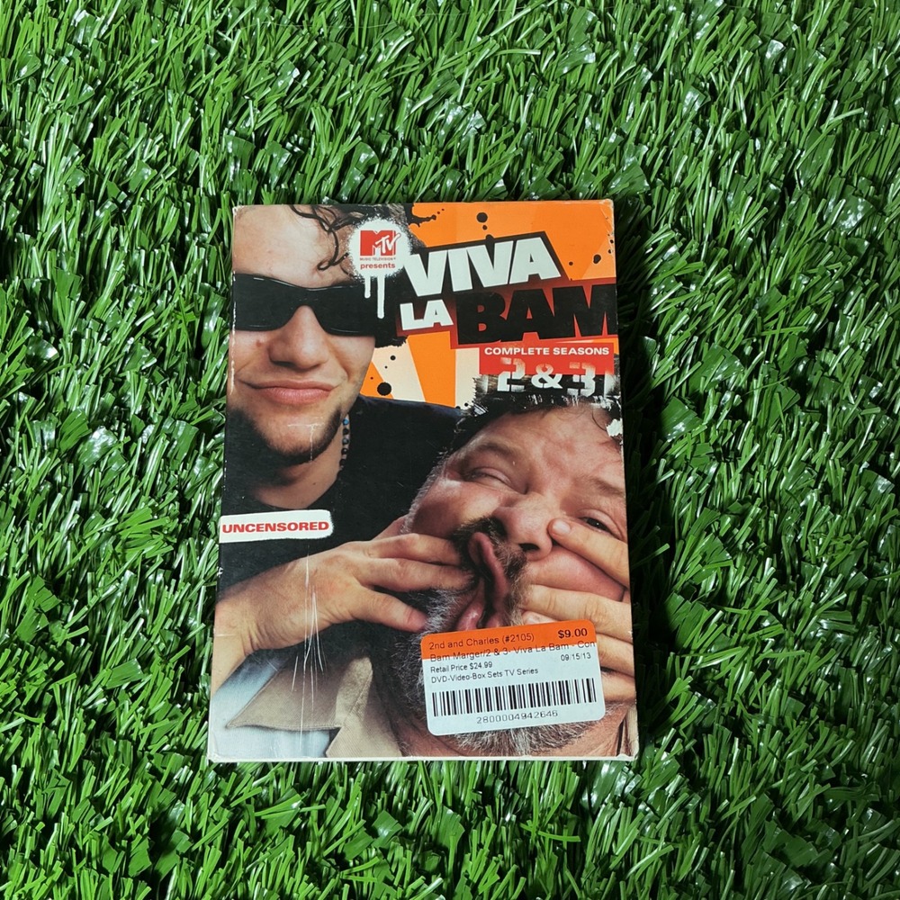 MTV Viva La Bam DVD Complete Seasons 2 & 3 Uncensored 3-Disc Box Set Bam Margera